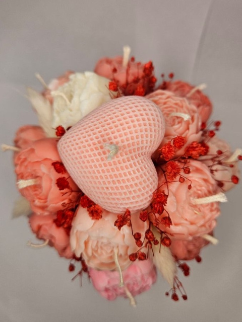 Bukiet wdzięczności - flowerbox ze świec