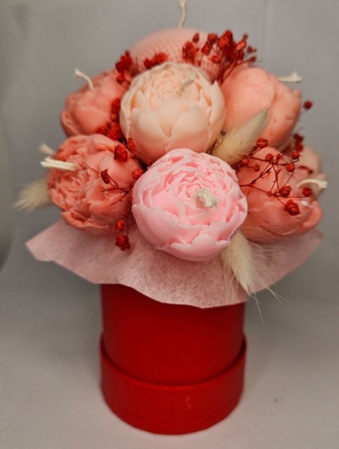 Bukiet wdzięczności - flowerbox ze świec